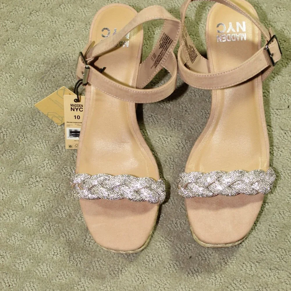 NEW Madden NYC Women's 10 Braided Rhinestone 1.5